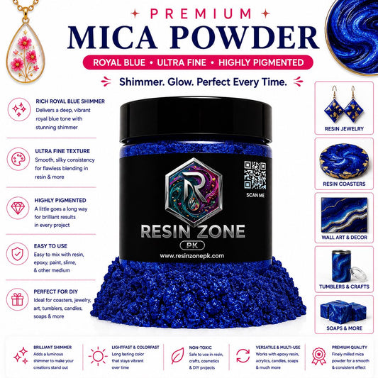 Premium Mica Powder – Royal Blue Shimmer