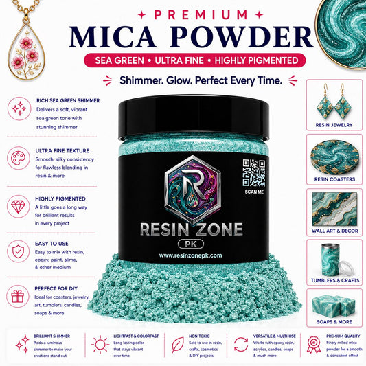 Premium Mica Powder – Sea Green Shimmer