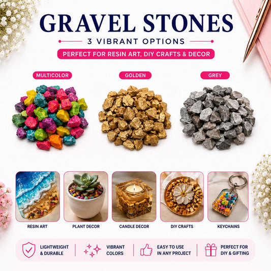 Gravel Stones for Resin Art & Craft Decor - 250g