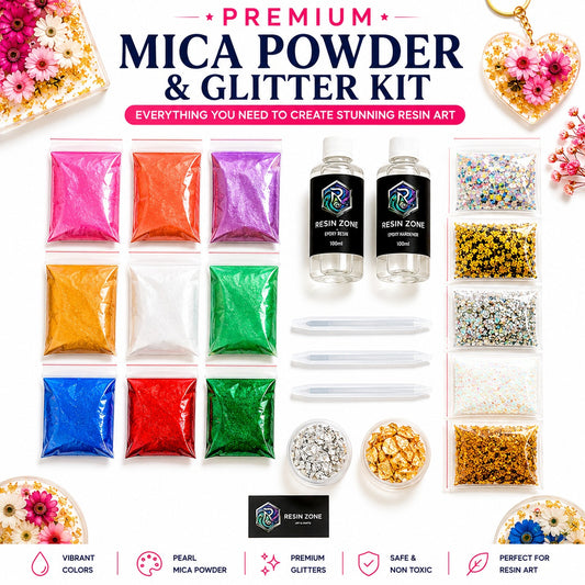 Three pair Pen Resin Art Beginner Kit — Complete Starter Set for Keychains, Pendants & Small Crafts