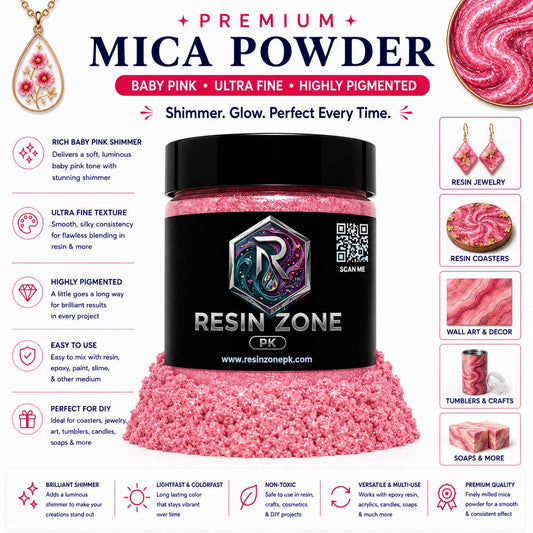 Premium Mica Powder – Baby Pink Shimmer